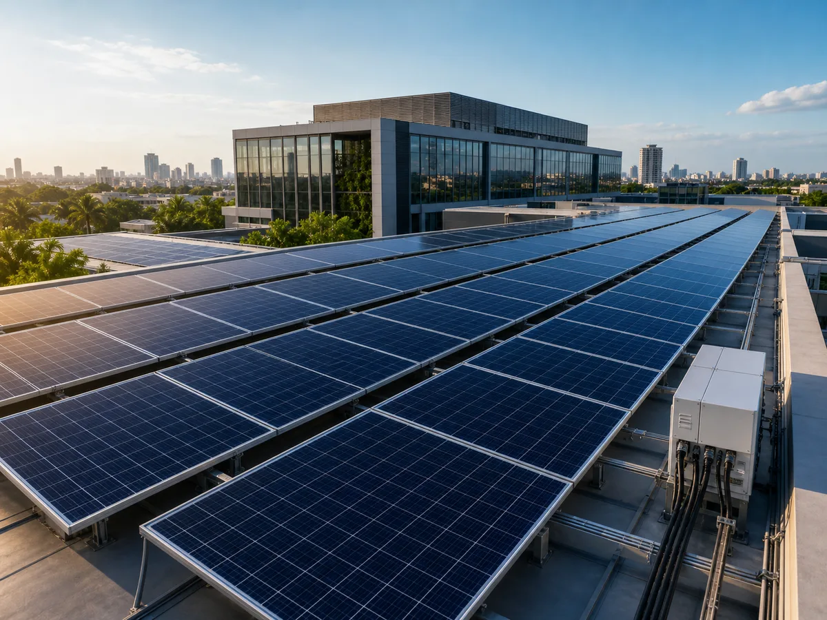 Painéis solares tecnológicos