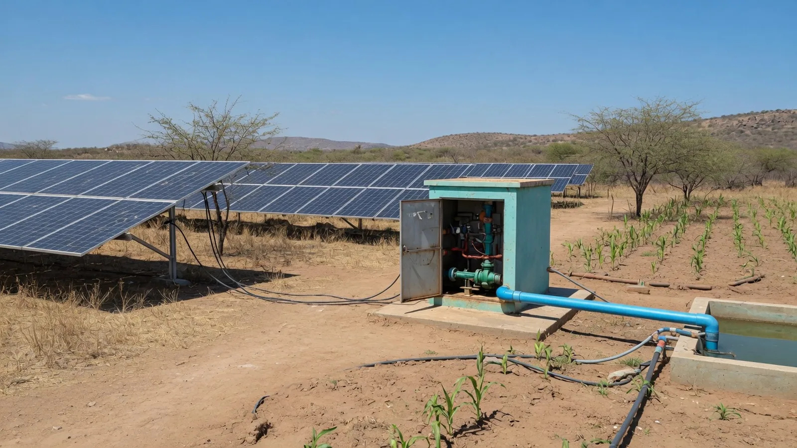 Capa do artigo: Bomba e irrigação com energia solar no semiárido