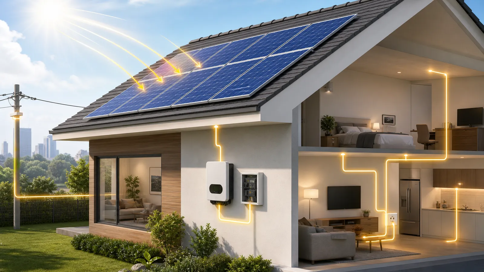 Imagem do artigo: Como funciona a energia solar fotovoltaica?