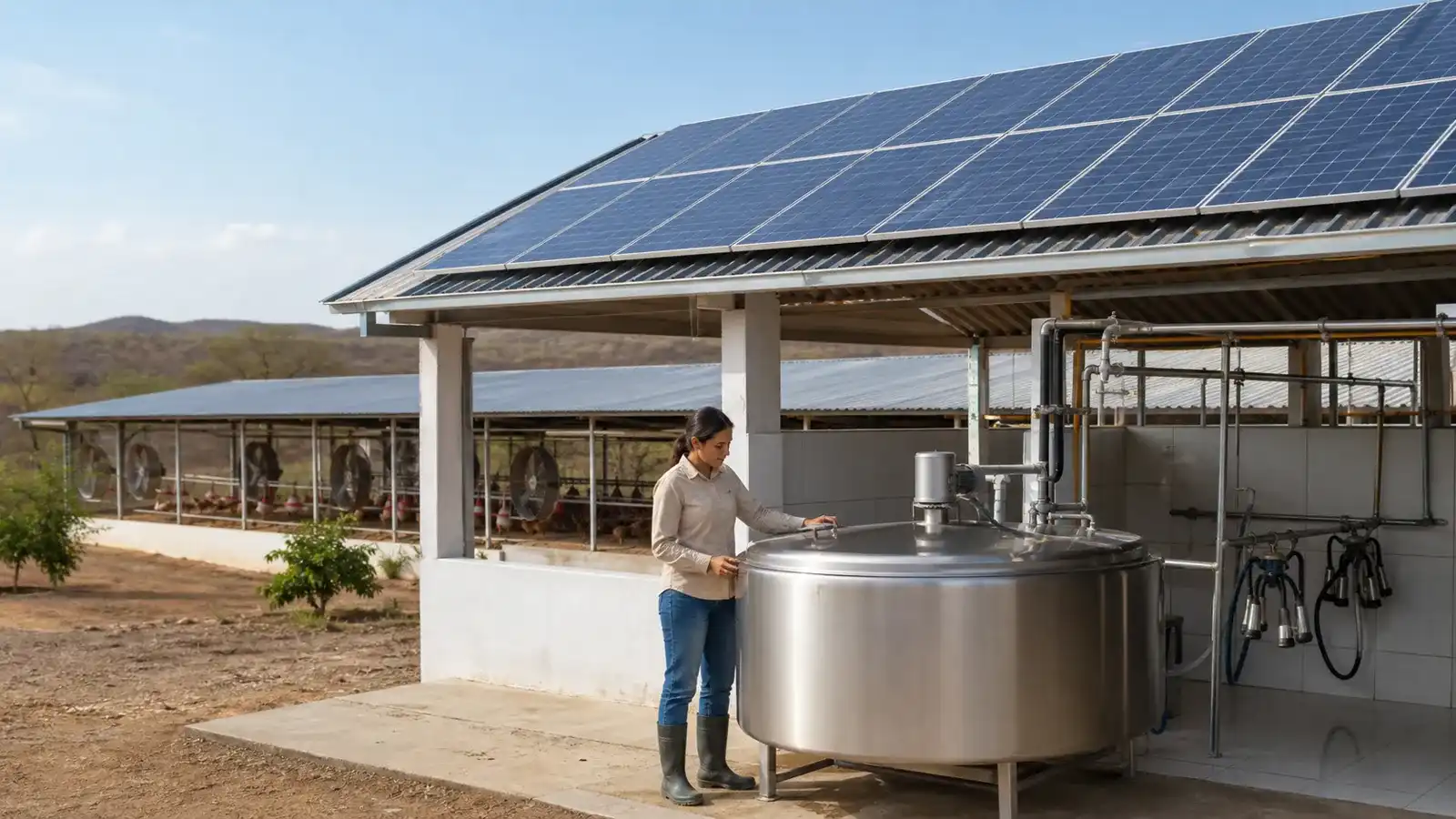 Capa do artigo: Solar em aviário, ordenha e refrigeração rural