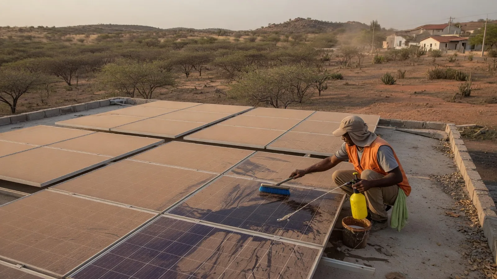Capa do artigo: Limpeza de painéis solares no sertão cearense